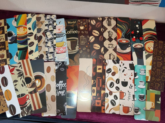 Retro Coffee Themed Bookmark