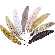 Metal Feather Bookmark