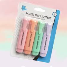 Pastel Highlighters(4 pieces per pack)