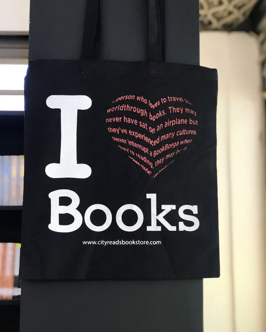I love books tote bag-City Reads Bookstore