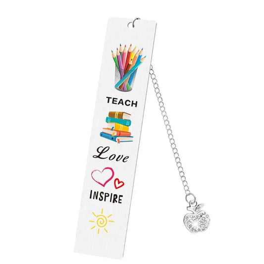 Metal chain bookmark