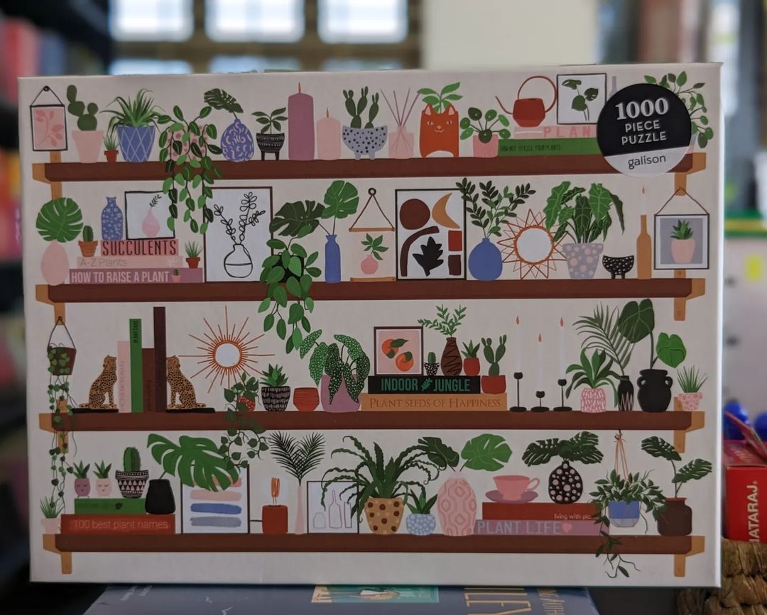 Plant Shelfie 1000 Piece Puzzle-City Reads Bookstore