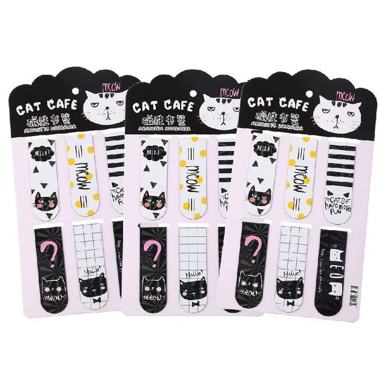 Kawaii black cat magnetic bookmark-City Reads Bookstore