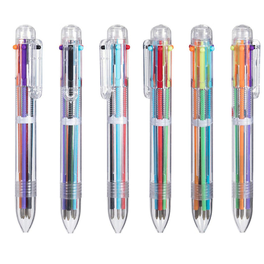 6 colours retractable ballpoint pen-City Reads Bookstore