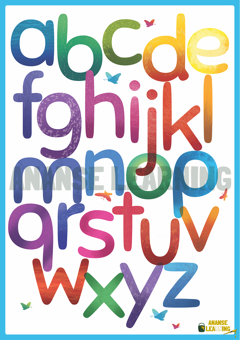 A-Z Colorful Poster