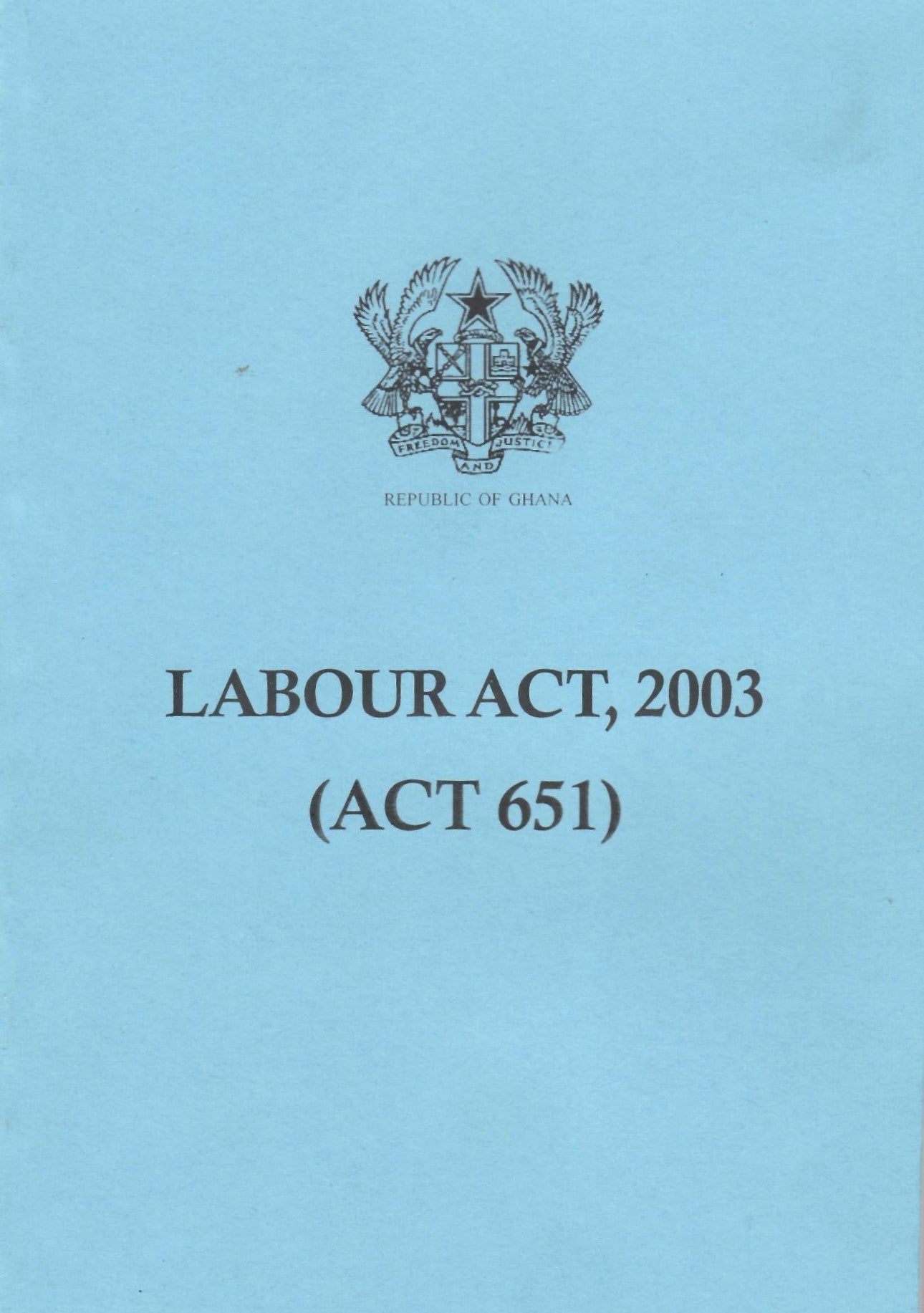 Labour Act, 2003