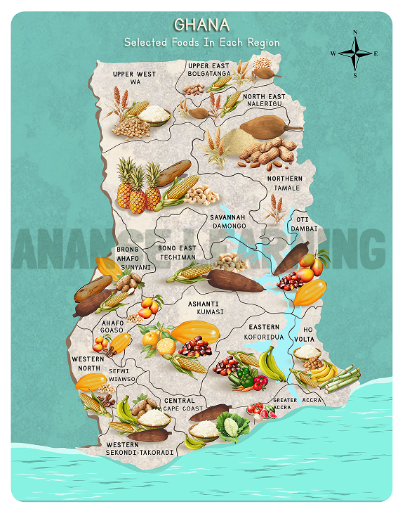 Food Map of Ghana