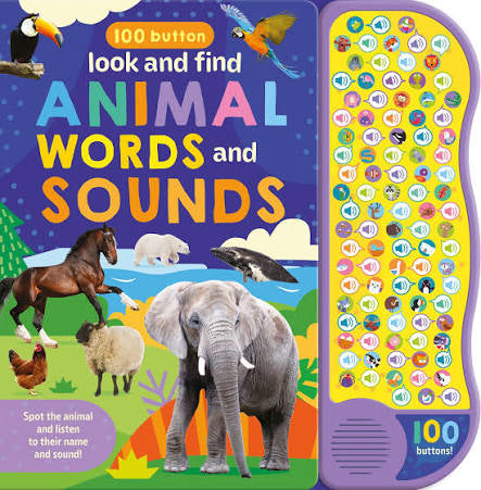 100 Button Look and Learn - Animal Words and Sounds