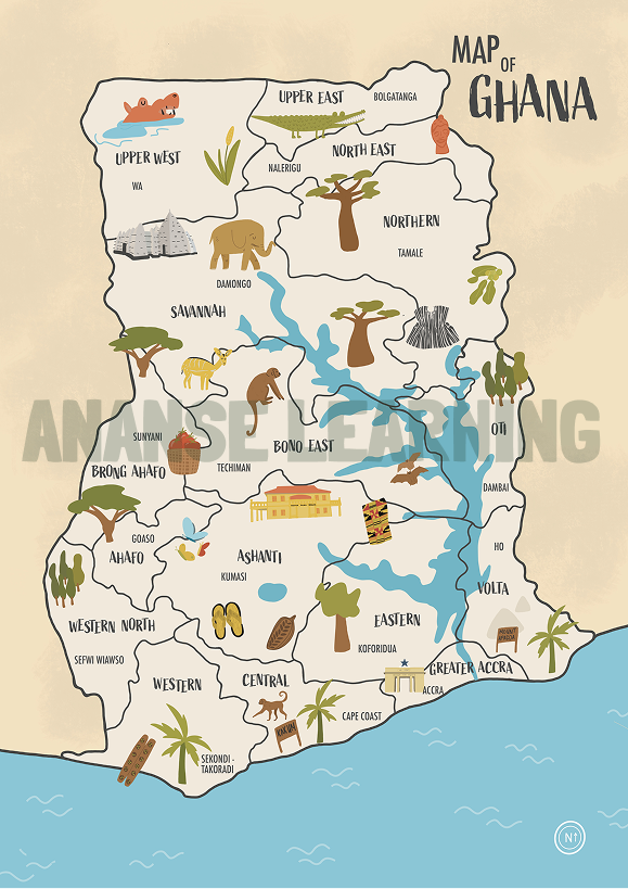 Map of Ghana
