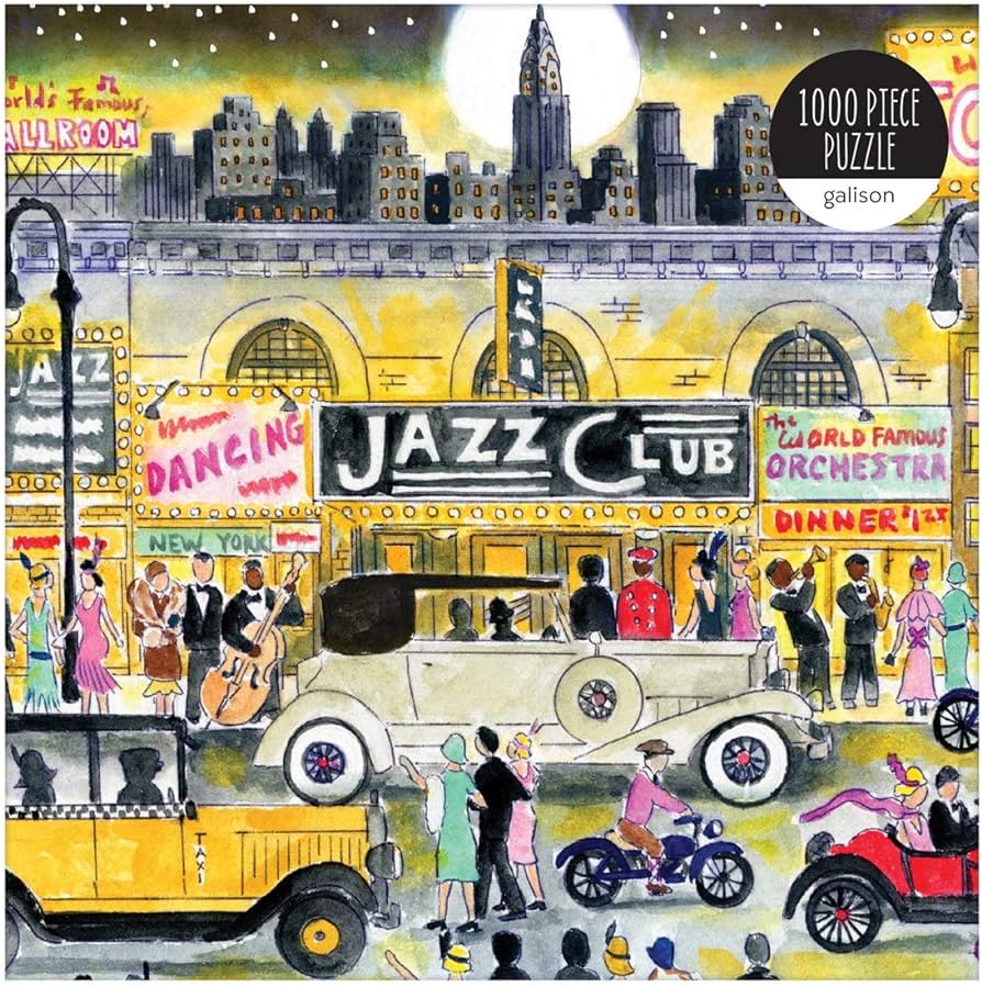 Michael Storrings Jazz Age 1000 Piece Puzzle-City Reads Bookstore