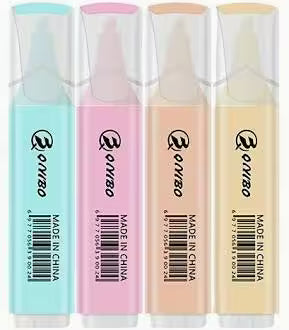 Pastel Highlighters(4 pieces per pack)