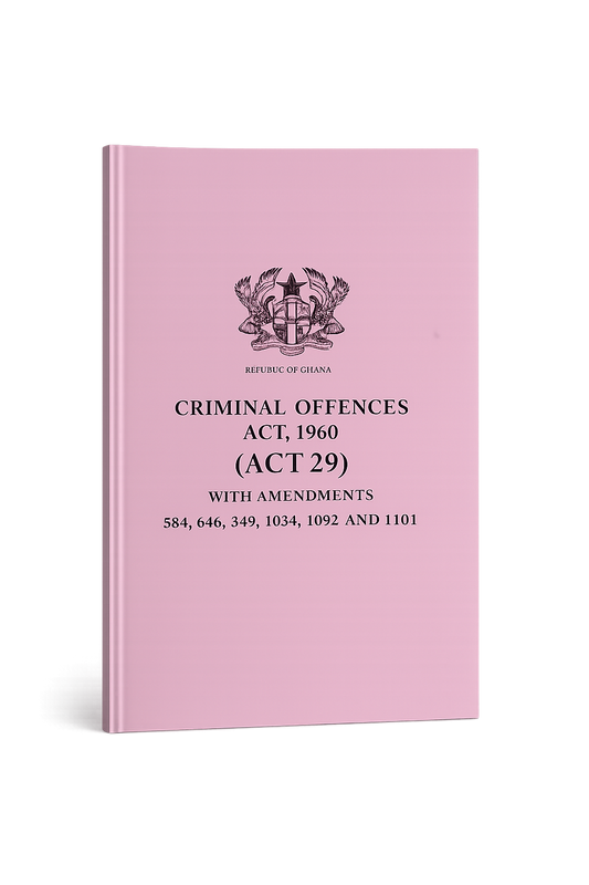 CRIMINAL AND OTHER OFFENCES ACT, 1960 (Act 29)