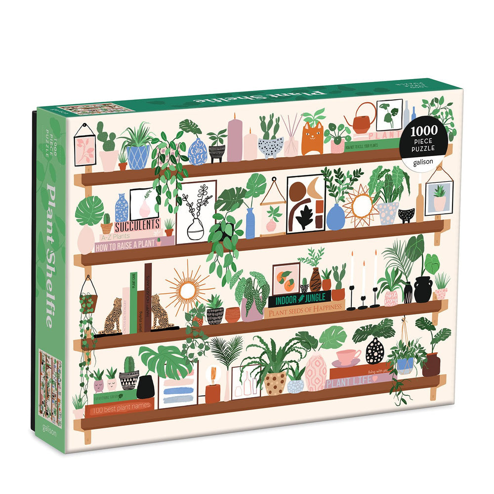 Plant Shelfie 1000 Piece Puzzle-City Reads Bookstore