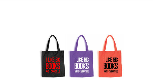 Mini Tote Bags: I like big books