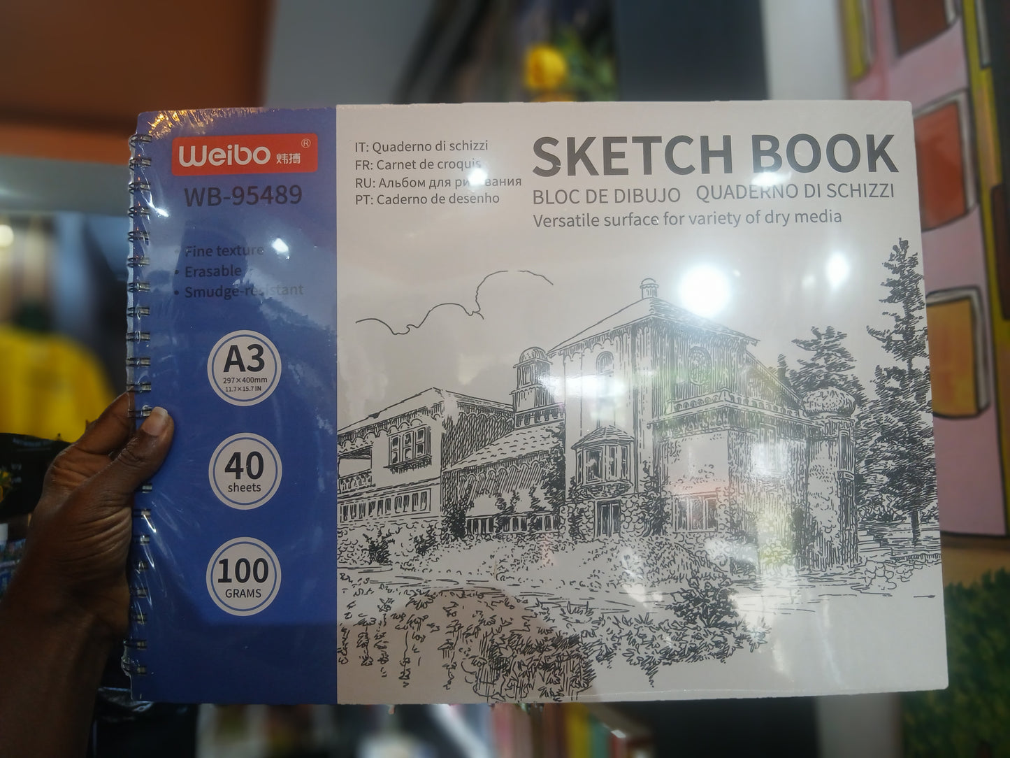 Weibo Sketch Pad (A3, 40 SHEETS)