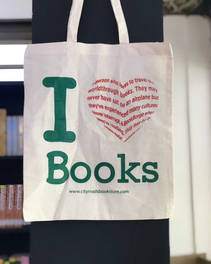 I love books tote bag-City Reads Bookstore