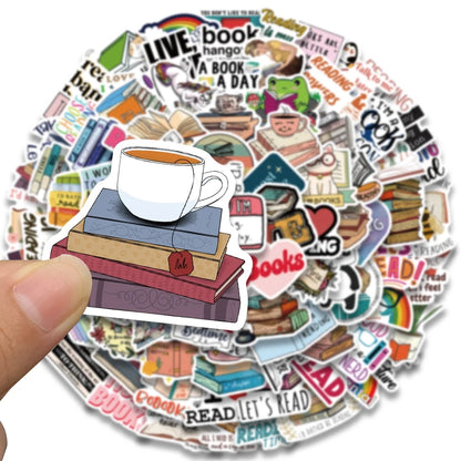 Bookish stickers (5pc per pack)