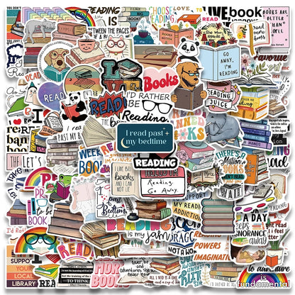 Bookish stickers (5pc per pack)