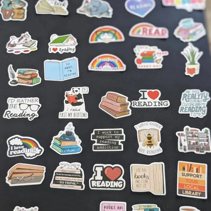 Bookish stickers (5pc per pack)