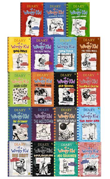 Diary of a wimpy kid (19 book bundle)