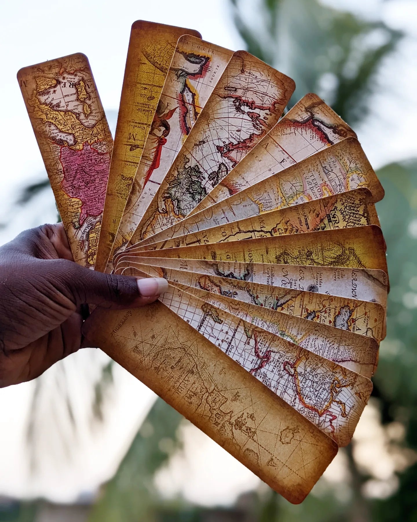 Navigation and maps inspired bookmarks-City Reads Bookstore