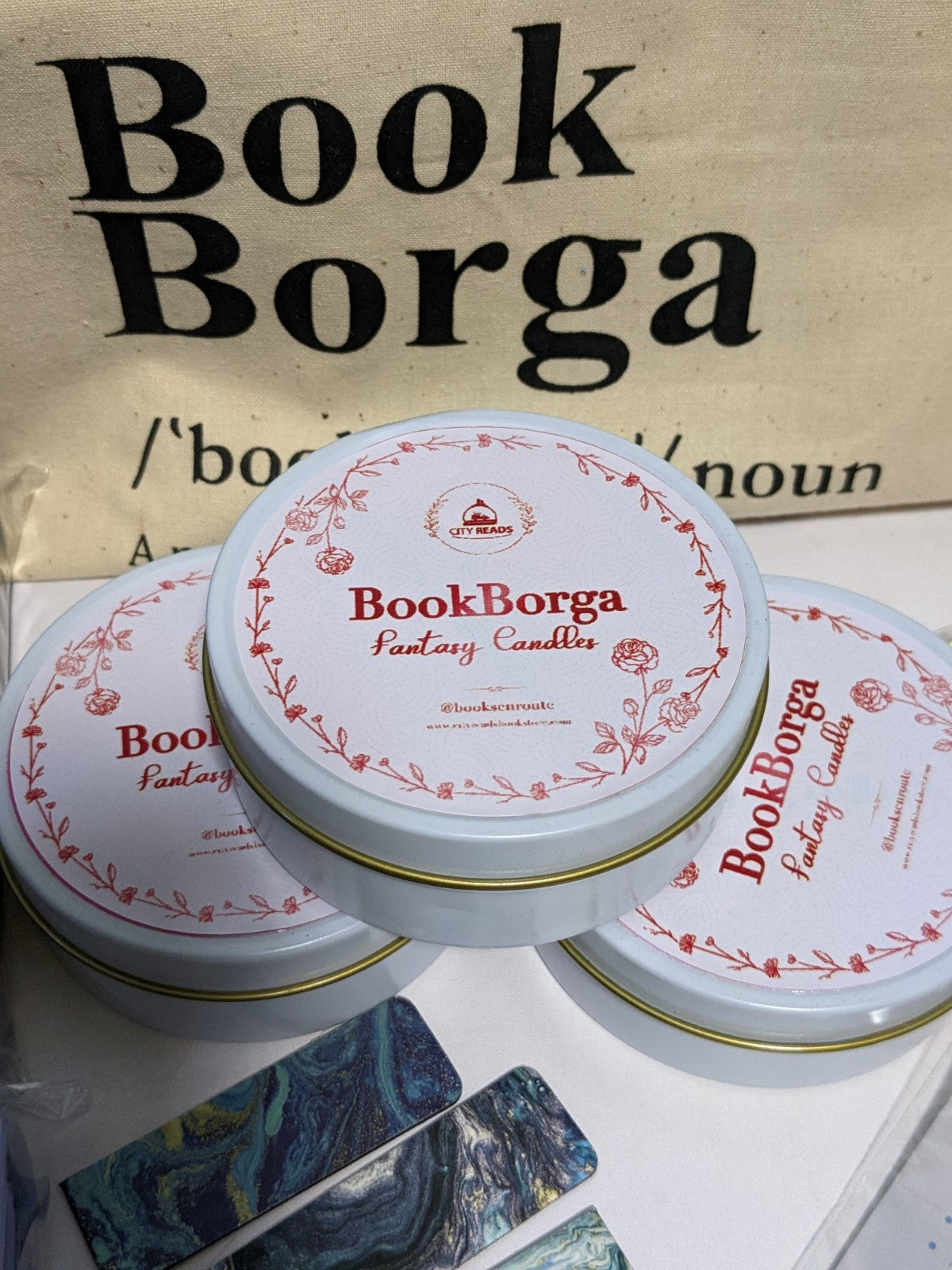 The Book Borga fantasy candle-City Reads Bookstore