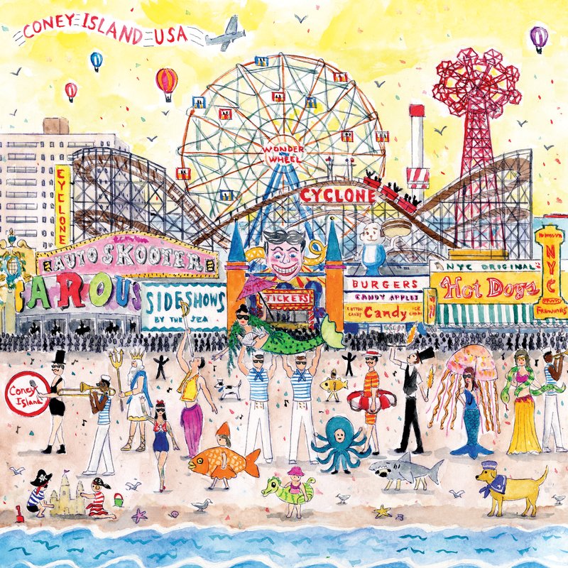 Michael Storrings Summer at the Amusement Park 500 Piece Puzzle-City Reads Bookstore